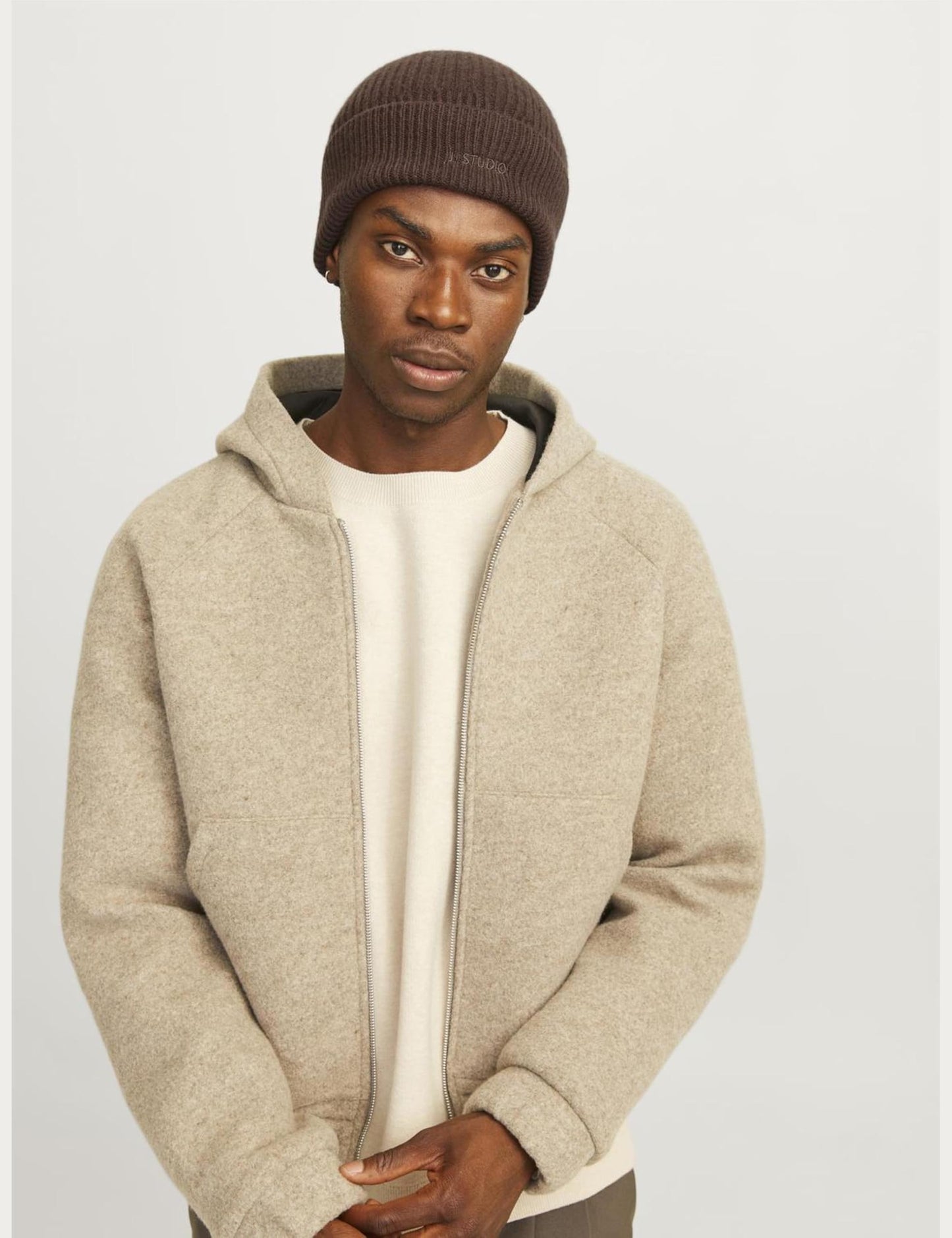 Jacplump Noos Wool Beanie – Slate Black, Men, One Size