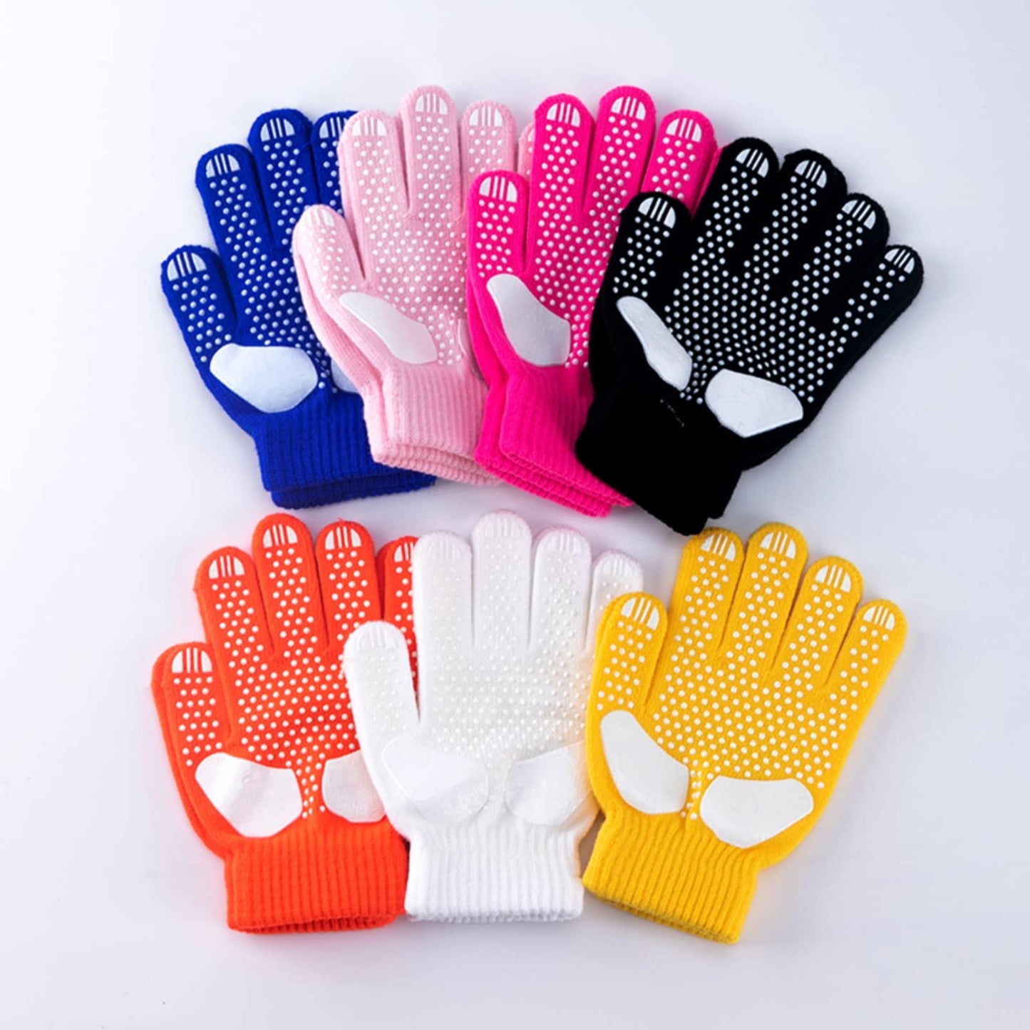 Warm Figure Skating Gloves with Rhinestones – Kids & Young Girls